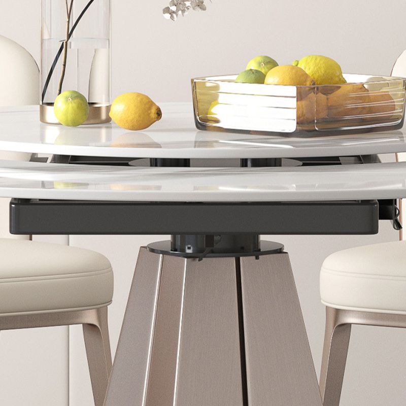 Modern 1/3/4//5/7/9 Pieces Dining Set Sintered Stone Dining Table Set for Home Clearhalo 'Dining Room Sets' 'Dining Tables & Seating' 'dining_room_set' 'furn' 'furn_dining_room_set' 'Furniture' 'furniture_dining_room_set' 'Kitchen & Dining Furniture' 1200x1200_b802d5f3-0d75-4ca6-af34-8b00507671bb