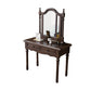 Victorian Dressing Table with 2-Drawers and Mirror Make-up Vanity