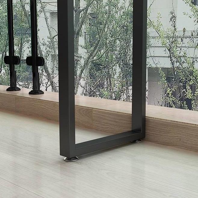 Tavolo da pranzo in legno di pino tavolo da bar moderno rettangolo con base di slitta per balcone