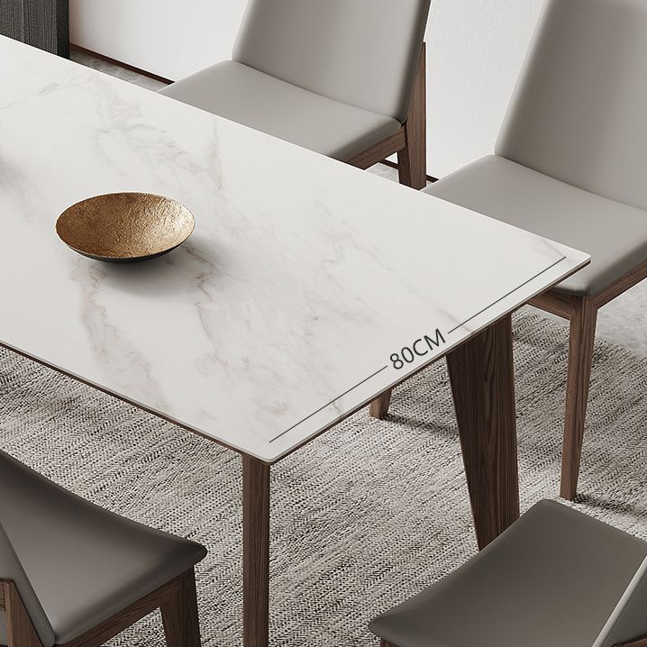 Modern Sintered Stone Top Dining Set Rectangle 1/2/4/5/7 Pieces Dining Room Table Set Clearhalo 'Dining Room Sets' 'Dining Tables & Seating' 'dining_room_set' 'furn' 'furn_dining_room_set' 'Furniture' 'furniture_dining_room_set' 'Kitchen & Dining Furniture' 1200x1200_b803c736-9fb3-4b34-b13b-48a8cb98f0dc