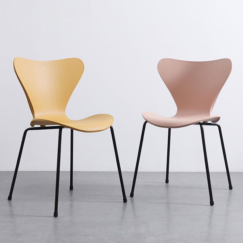 Home Wingback Dining Armless Chairs Indoor Dining Side Chairs with Metal Legs Clearhalo ' kitchen&dining_furn' 'Dining Chairs' 'Dining Tables & Seating' 'dining_chair' 'furn' 'furn_dining_chair' 'Furniture' 'furniture_dining_chair' 'Kitchen & Dining Furniture' 'kitchen' 1200x1200_b804ffdc-f4a6-41bb-8bce-8ebc09c3f7cf