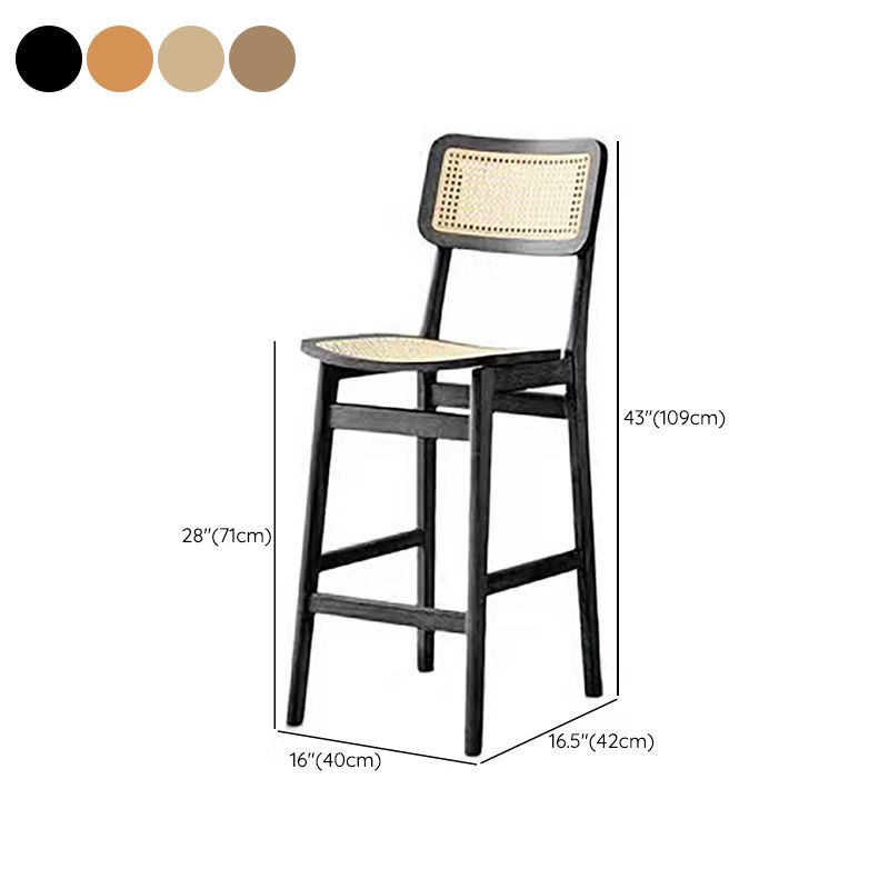 Modern Solid Wood Counter Chair Armless Bar and Counter Stool Clearhalo 'Bar Furniture' 'Bar Stools' 'bar_stools' 'furn' 'furn_bar_stools' 'Furniture' 'Kitchen & Dining Furniture' 1200x1200_b8054514-d88a-4b98-8a0e-64735bb688a8