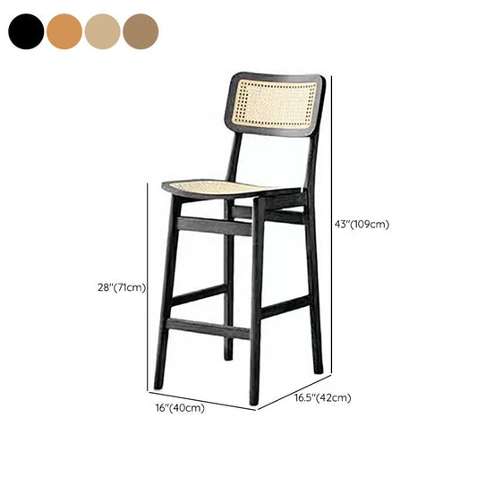 Modern Solid Wood Counter Chair Armless Bar and Counter Stool Clearhalo 'Bar Furniture' 'Bar Stools' 'bar_stools' 'furn' 'furn_bar_stools' 'Furniture' 'Kitchen & Dining Furniture' 1200x1200_b8054514-d88a-4b98-8a0e-64735bb688a8