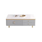 Slate Nesting Coffee Table Set Glam Coffee Table Set with Storage