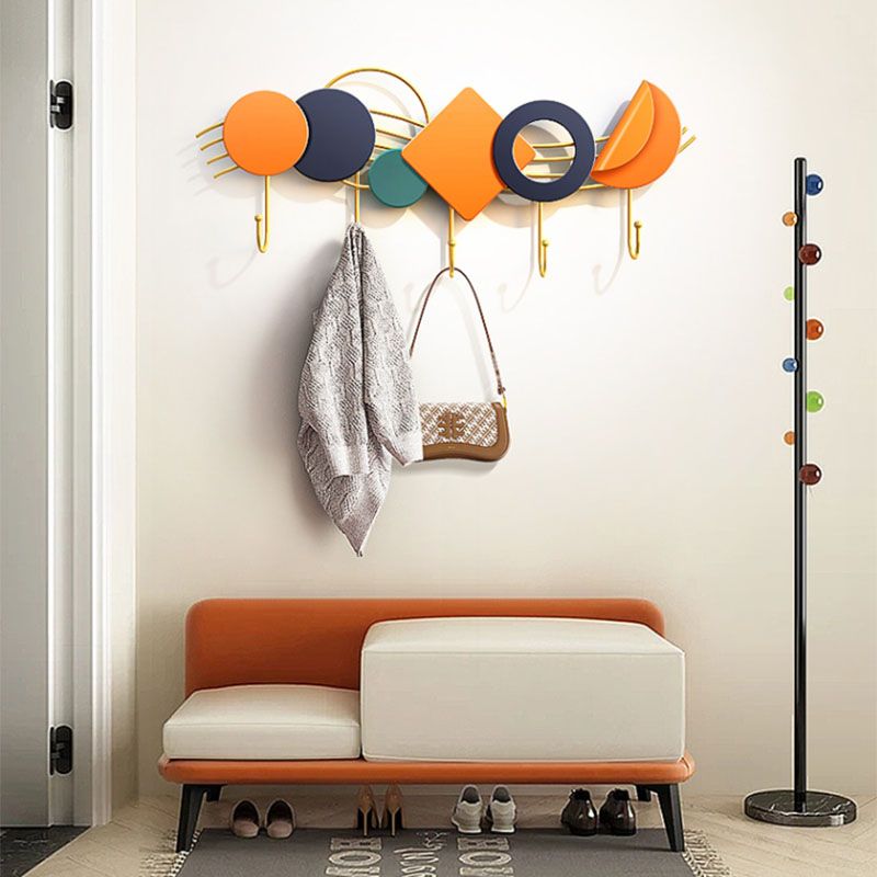 Appendiabiti a parete in metallo contemporanei a parete gancia con ganci