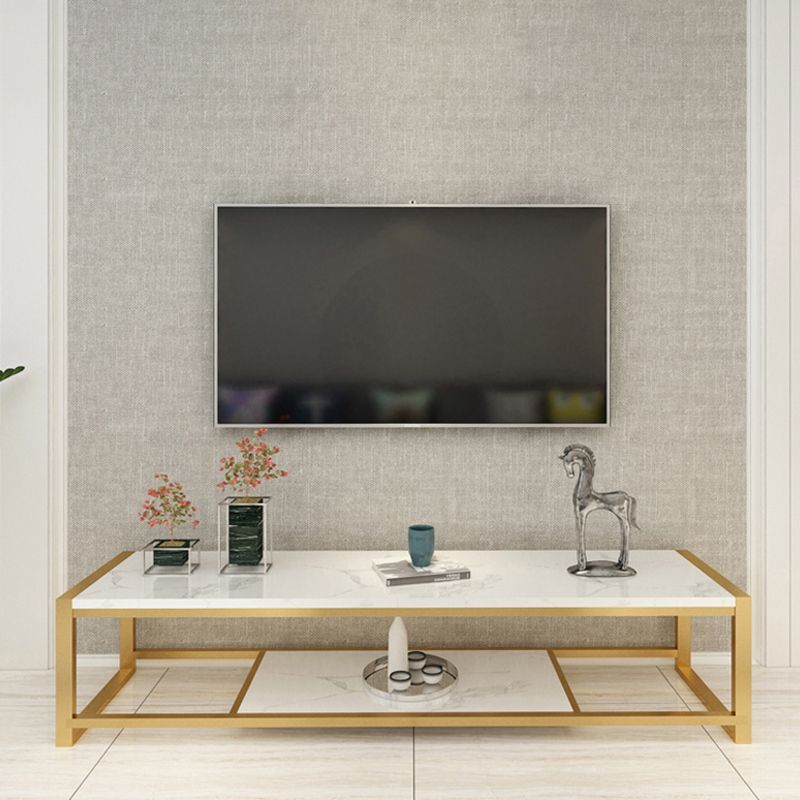 Glam Media Console Console de rangement ouverte pour salon