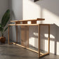 13"W Mid-Century Modern Console Table Pine Solid Wood Sofa Table