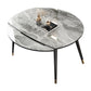 Contemporary Extendable Sintered Stone Table Round Shape Standard Dining Table for Kitchen Clearhalo ' dining_table' 'Dining Tables & Seating' 'Dining Tables' 'furn' 'furn_dining_table' 'Furniture' 'furniture_dining_table' 'Kitchen & Dining Furniture' 'kitchen&dining_furn' 'kitchen' 'kitchen_dining_table' 1200x1200_b8082ed6-37ba-4b99-bcf7-239c9718793f