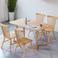 Contemporary Rectangle Dining Table Rubberwood Solid Wood Table with Double Pedestal Clearhalo ' dining_table' 'Dining Tables & Seating' 'Dining Tables' 'furn' 'furn_dining_table' 'Furniture' 'furniture_dining_table' 'Kitchen & Dining Furniture' 'kitchen&dining_furn' 'kitchen' 'kitchen_dining_table' 1200x1200_b80c79a1-3703-4fb0-97ab-43488f1435ad
