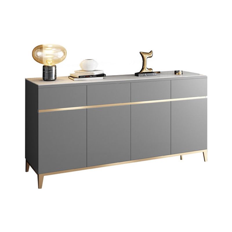 Houten woonkamer dressoir kast glam credenza met lade en opslag