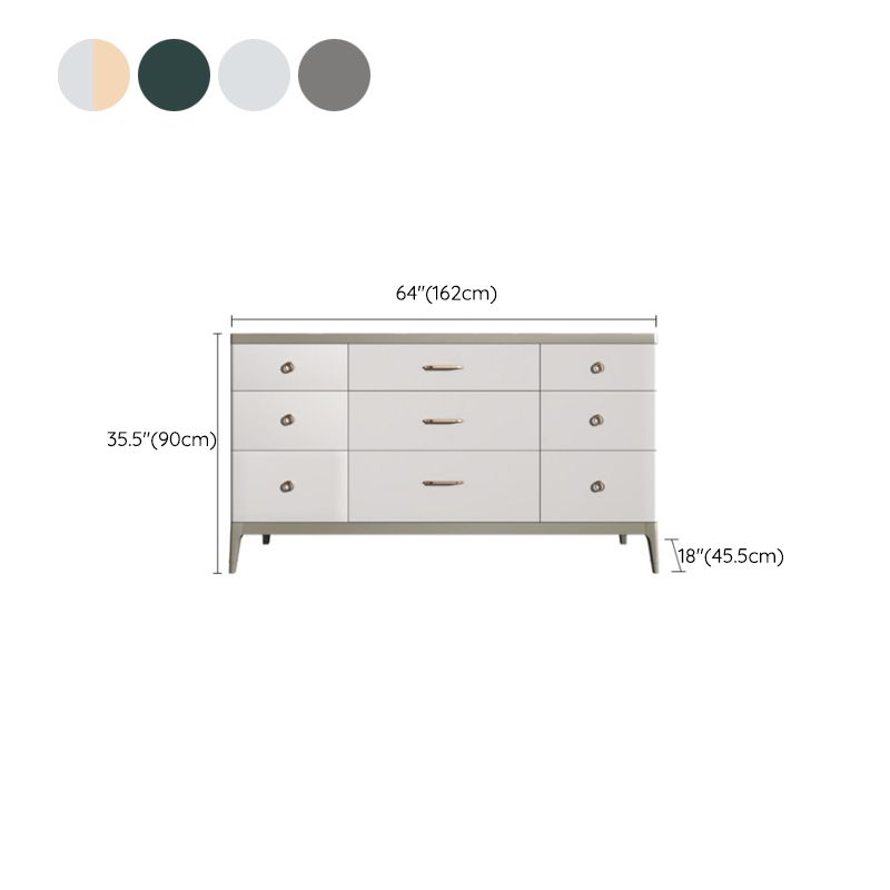 Cómoda cómoda de almacenamiento de estilo moderno, cómoda de almacenamiento de madera maciza para dormitorio