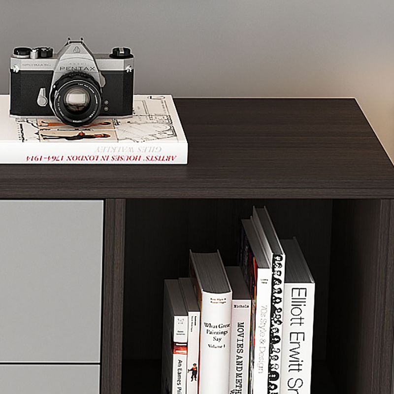 Classic Glam Wood Dresser Gray Soft-Close Lades Opbergkast