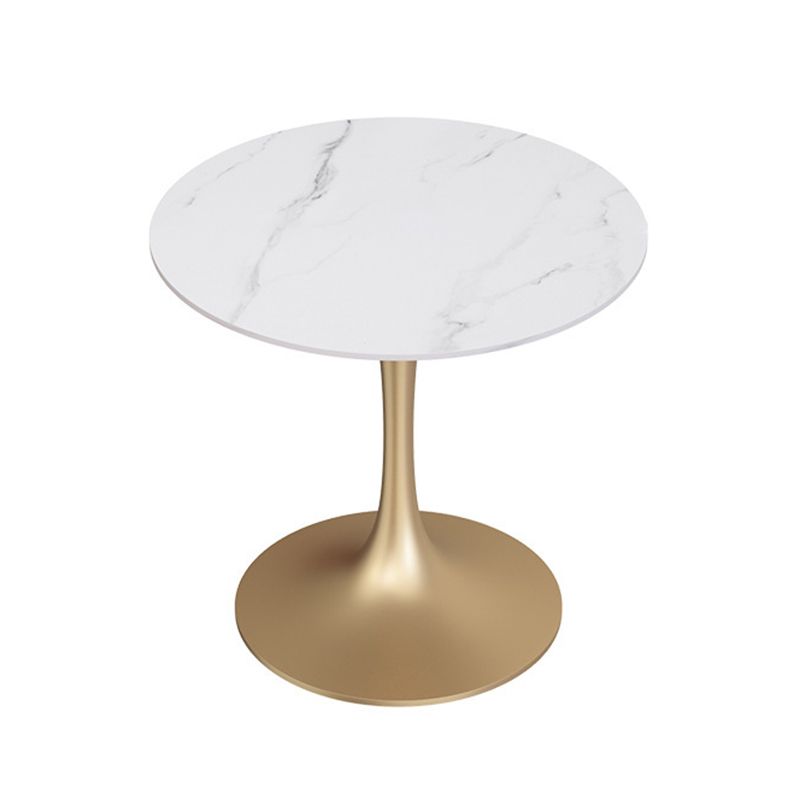 Moderne 1/5 Stücke Essberg runden Stein Esstisch für Esszimmercafé