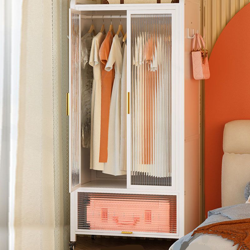 Glass Wardrobe Cabinet Modern Style Combination Armoire for Home Clearhalo 'Armoires & Wardrobes' 'armoires_wardrobes' 'Bedroom Furniture' 'furn' 'furn_armoires_wardrobes' 'Furniture' 1200x1200_b8105036-53c3-41f6-bd05-6cf793ac50aa