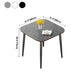 Modern Style Dining Table Sintered Stone Dinner Table with Black Frame Clearhalo ' dining_table' 'Dining Tables & Seating' 'Dining Tables' 'furn' 'furn_dining_table' 'Furniture' 'furniture_dining_table' 'Kitchen & Dining Furniture' 'kitchen&dining_furn' 'kitchen' 'kitchen_dining_table' 1200x1200_b810b954-9db0-449b-8472-cdc8e658aa98