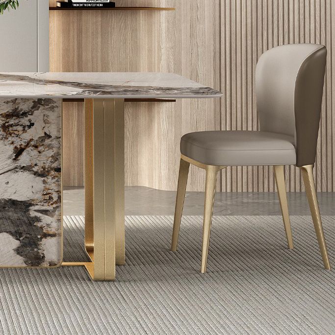 Luxury Style Sintered Stone Dining Table Double Pedestal Base Rectangle Table Clearhalo ' dining_table' 'Dining Tables & Seating' 'Dining Tables' 'furn' 'furn_dining_table' 'Furniture' 'furniture_dining_table' 'Kitchen & Dining Furniture' 'kitchen&dining_furn' 'kitchen' 'kitchen_dining_table' 1200x1200_b8114805-03f4-4d87-a9c7-37c172bf4c5c