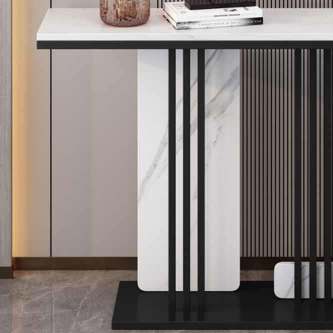 Console rettangolo contemporaneo con base di piedistallo per Hall