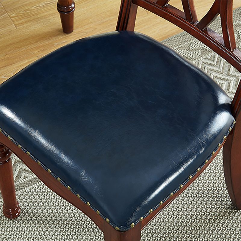 Traditional Leather Restaurant Side Chair Natural Cross Back Dining Chair Clearhalo ' kitchen&dining_furn' 'Dining Chairs' 'Dining Tables & Seating' 'dining_chair' 'furn' 'furn_dining_chair' 'Furniture' 'furniture_dining_chair' 'Kitchen & Dining Furniture' 'kitchen' 1200x1200_b81413d2-55c9-4035-8903-92fe2bda64e9