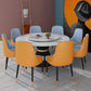 White Marble Top Dining Site Table Traditional Luxury Round Pedestal Table Clearhalo 'Dining Tables & Seating' 'Dining Tables' 'dining_table' 'furn' 'furn_dining_table' 'Furniture' 'furniture_dining_table' 'Kitchen & Dining Furniture' 1200x1200_b8146d8a-643a-496d-b1c9-3814d4996de1