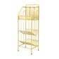 3-Shelf Metal Etagere Bookcase Contemporary Book Shelf,39''H x 11''W Clearhalo 'Bookcases' 'furn' 'furn_bookcases' 'Furniture' 'furniture_bookcases' 'kitchen' 'kitchen_bookcases' 'Living Room Furniture' 'Office Furniture' 1200x1200_b81614c8-dbf4-4108-b618-a21aeca0864b