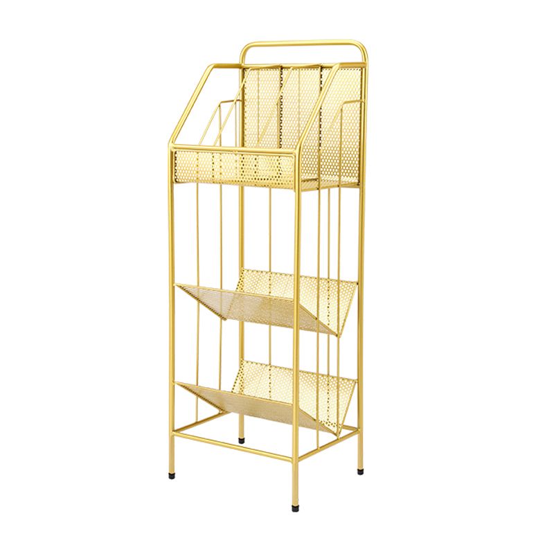 3-Shelf Metal Etagere Bookcase Contemporary Book Shelf,39''H x 11''W Clearhalo 'Bookcases' 'furn' 'furn_bookcases' 'Furniture' 'furniture_bookcases' 'kitchen' 'kitchen_bookcases' 'Living Room Furniture' 'Office Furniture' 1200x1200_b81614c8-dbf4-4108-b618-a21aeca0864b