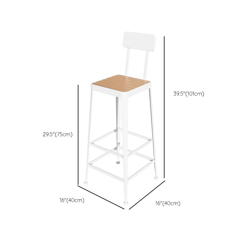 Zeitgenössische 1/2/5 Stück Stangenabtisch Rechteckstange mit hohen Metallhopfen