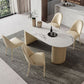 Minimalist White Standard Dining Table Oval Sintered Stone Dining Table for Kitchen Clearhalo ' dining_table' 'Dining Tables & Seating' 'Dining Tables' 'furn' 'furn_dining_table' 'Furniture' 'furniture_dining_table' 'Kitchen & Dining Furniture' 'kitchen&dining_furn' 'kitchen' 'kitchen_dining_table' 1200x1200_b817fec6-920d-4ce7-8035-7e4e4df7a449