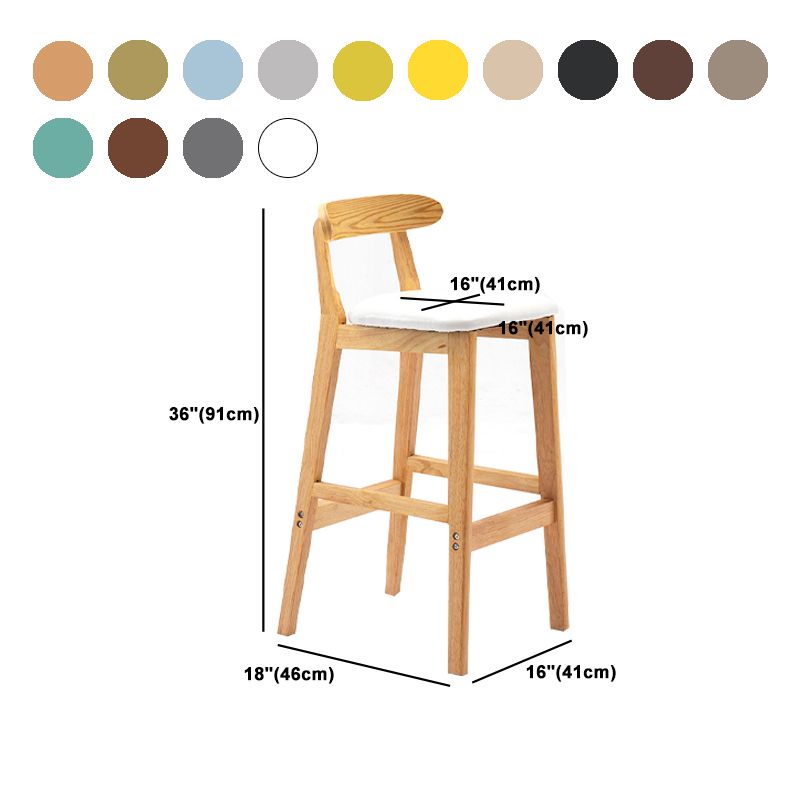 Moderner Tresenhocker ohne Armlehnen, Gummiholz, Café-Barhocker mit Sitz und Pedal