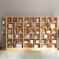 9.5"W Modern Wood Bookshelf Rectangular Shelves Bookcase for Living Room