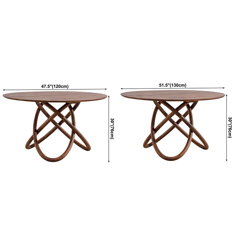 Round Dining Table Simplicity Dinner Room Solid Wood Table with Pedestal Table Clearhalo ' dining_table' 'Dining Tables & Seating' 'Dining Tables' 'furn' 'furn_dining_table' 'Furniture' 'furniture_dining_table' 'Kitchen & Dining Furniture' 'kitchen&dining_furn' 'kitchen' 'kitchen_dining_table' 1200x1200_b819da91-6b37-46e7-98b5-d68de7e21b0d