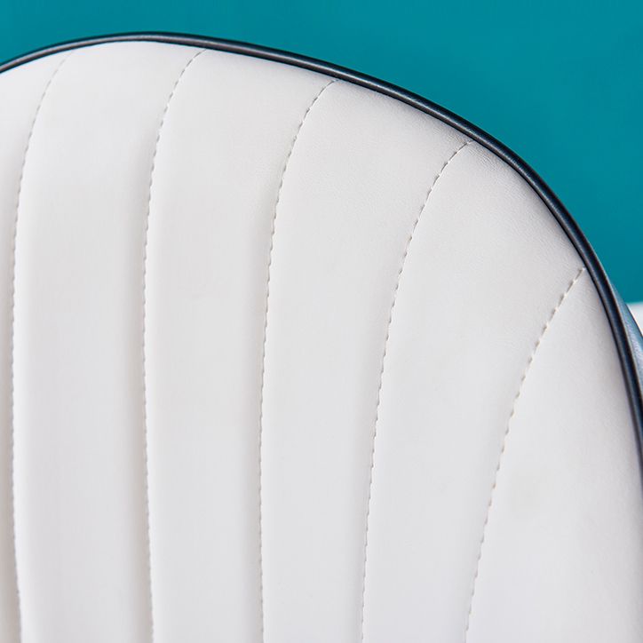 Glam Metal Dining Room Chairs Upholstered Fabric Faux Leather Armchairs Clearhalo ' kitchen&dining_furn' 'Dining Chairs' 'Dining Tables & Seating' 'dining_chair' 'furn' 'furn_dining_chair' 'Furniture' 'furniture_dining_chair' 'Kitchen & Dining Furniture' 'kitchen' 1200x1200_b81a6378-b2aa-4485-9961-236c6de1dd57