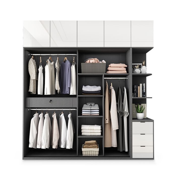 Mobile per finitura a specchio con porta moderna moderna porta d'armadio per interni in vetro