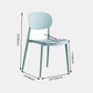 Glam Style Plastic Side Chair Matte Finish Open Back Dining Chair for Home Clearhalo ' kitchen&dining_furn' 'Dining Chairs' 'Dining Tables & Seating' 'dining_chair' 'furn' 'furn_dining_chair' 'Furniture' 'furniture_dining_chair' 'Kitchen & Dining Furniture' 'kitchen' 1200x1200_b81b6a27-3d43-4200-9a4b-2f7756a73860
