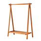 Rack de manteau de style moderne en bois massif en bois de manteau autoportant avec étagère