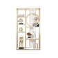 11.81"W Bookcase Glam Style Open Back Bookcase for Home Office Clearhalo 'Bookcases' 'furn' 'furn_bookcases' 'Furniture' 'furniture_bookcases' 'kitchen' 'kitchen_bookcases' 'Living Room Furniture' 'Office Furniture' 1200x1200_b81ce32f-2dee-4853-b0a5-bb4931ff066a