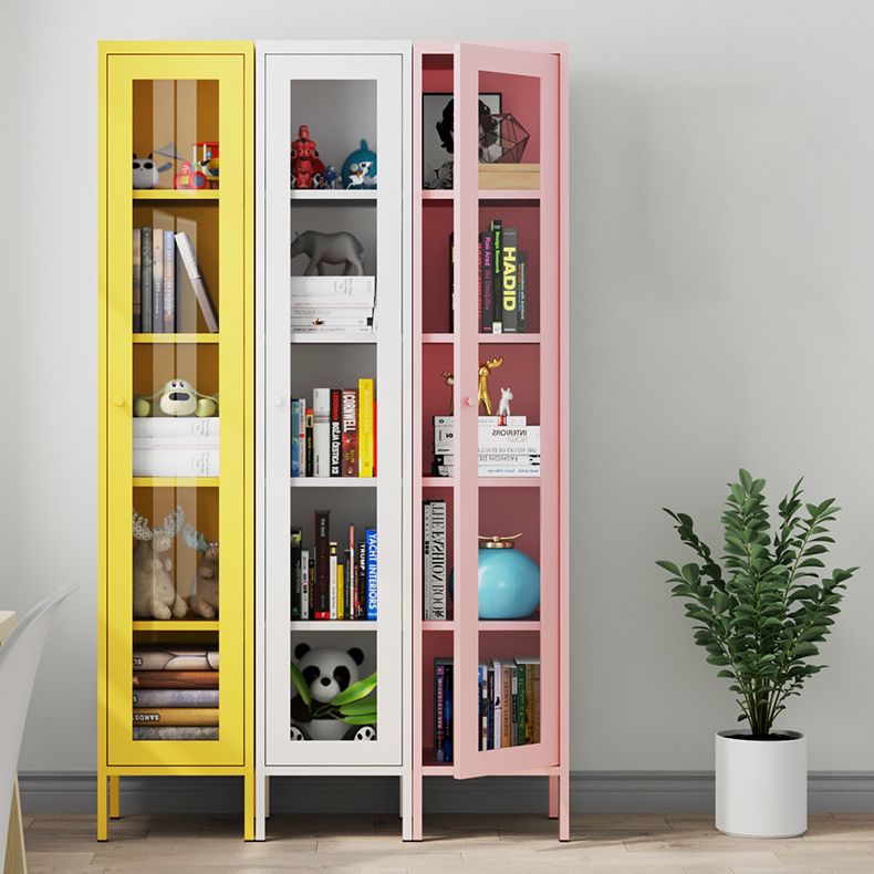 Modern Kitchen Server 71" Height Glass Door Dining Server for Living Room Clearhalo 'buffet_sideboard' 'Buffets & Sideboards' 'furn' 'furn_buffet_sideboard' 'Furniture' 'furniture_buffet_sideboard' 'Kitchen & Dining Furniture' 1200x1200_b81d2248-3222-4090-87f4-b323366f0e17