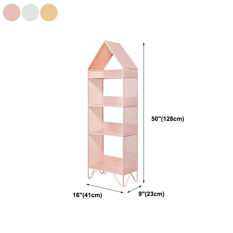 Modern Style Bookcase Metal Open Back Bookshelf for Home Office Use