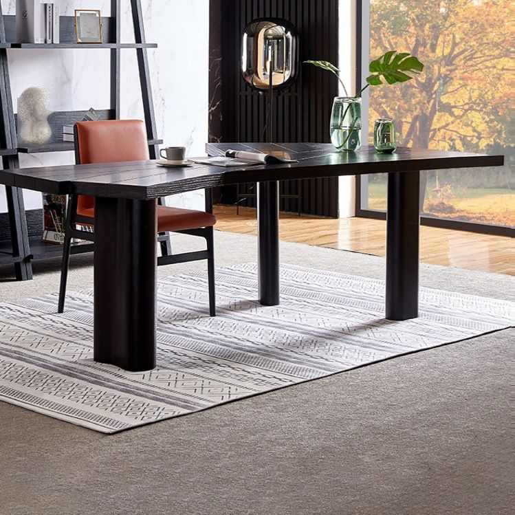 Industrial Office Desk Solid Wood Writing Desk voor thuiskantoor