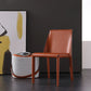 Contemporary Style Leather Dining Side Chairs Matte Finish Solid Back Armless Chairs Clearhalo ' kitchen&dining_furn' 'Dining Chairs' 'Dining Tables & Seating' 'dining_chair' 'furn' 'furn_dining_chair' 'Furniture' 'furniture_dining_chair' 'Kitchen & Dining Furniture' 'kitchen' 1200x1200_b8237f89-fee3-443c-9c03-08f7f589e6b1