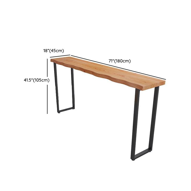 Rectangular Bar Height Table Industrial Style Bar Table with Sled Base Clearhalo 'Bar Furniture' 'Bar Tables' 'bar_tables' 'furn' 'furn_bar_tables' 'Furniture' 'Kitchen & Dining Furniture' 1200x1200_b823f09e-4004-46e1-b3cc-5ef08c801b01