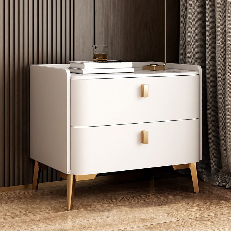 Classic Glam Bedside Cabinet Stone Bed Nightstand with 2 Drawers Clearhalo 'Bedroom Furniture' 'furn' 'furn_night_stand' 'Furniture' 'night_stand' 'Nightstands' 1200x1200_b823fc45-be60-408b-89b9-e3135d646bed