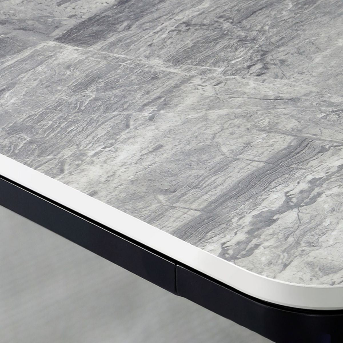 Modern Style Sintered Stone Dining Table Gray Rectangle Table with 4 Legs Clearhalo ' dining_table' 'Dining Tables & Seating' 'Dining Tables' 'Furniture' 'furniture_dining_table' 'Kitchen & Dining Furniture' 'kitchen&dining_furn' 'kitchen' 'kitchen_dining_table' 1200x1200_b8242c95-6f38-49e3-a000-23f92ed0cc07