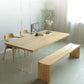 Rectangle Solid Wood Dining Table Modern Acrylic Double Pedestal Table Clearhalo 'Dining Tables & Seating' 'Dining Tables' 'dining_table' 'furn' 'furn_dining_table' 'Furniture' 'Kitchen & Dining Furniture' 1200x1200_b825b8bc-cb71-4eaf-9c1a-2f5363b1e41c
