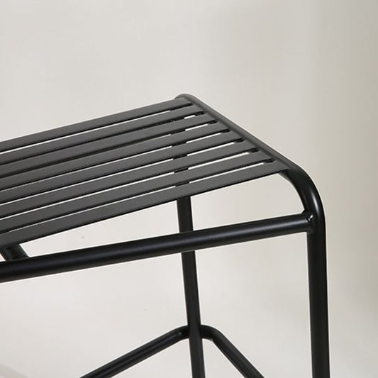 Square Industrial Bar Table Set 1/2 Pieces Counter Table with Iron High Stools