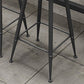 Contemporary Faux Leather Counter Stools Metal Bar Stools for Home Use