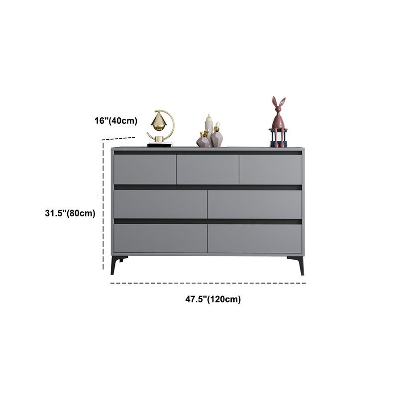 Modern Gray Storage Chest Soft-Close Drawers Wood Dresser for Bedroom Clearhalo 'Bedroom Furniture' 'Dressers & Chests' 'dressers_chests' 'furn' 'furn_dressers_chests' 'Furniture' 1200x1200_b82991e4-e94b-443e-8d0d-71f8685e8157