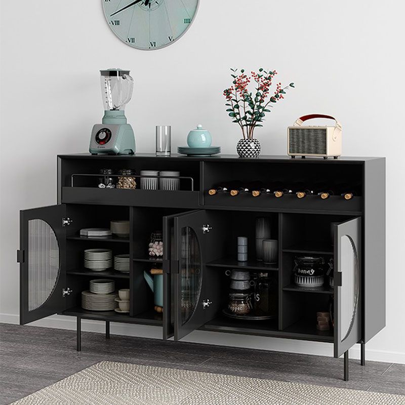 Servidor moderno de comedor Puertas de madera de madera servidor buffet con puertas para sala de estar