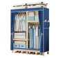 Contemporary Style Wardrobe Pine Solid Wood Wardrobe Closet with Legs