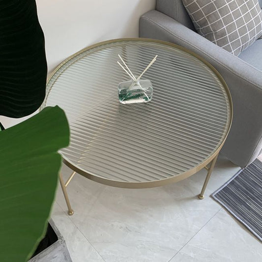 Modern X-Base Coffee Table Round Glass Top Coffee Cocktail Table for Living Room Clearhalo 'Coffee & Accent Tables' 'Coffee Tables' 'coffee_tables' 'furn' 'furn_coffee_tables' 'Furniture' 'Living Room Furniture' 1200x1200_b82d83cd-4f00-4c8d-9c75-3a1b27dd5d60