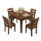 Rectangle 4 Legs Vintage Dining Table Wood Color Extendable Table of Solid Wood Clearhalo ' dining_table' 'Dining Tables & Seating' 'Dining Tables' 'furn' 'furn_dining_table' 'Furniture' 'furniture_dining_table' 'Kitchen & Dining Furniture' 'kitchen&dining_furn' 'kitchen' 'kitchen_dining_table' 1200x1200_b82e35ad-db97-41bb-a15d-444c2c3d6a53